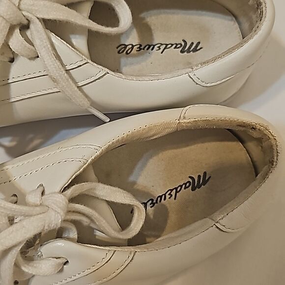 Madewell Sidewell Lowtop  Sneakers White Leather  Women's 7 - Picture 4 of 7